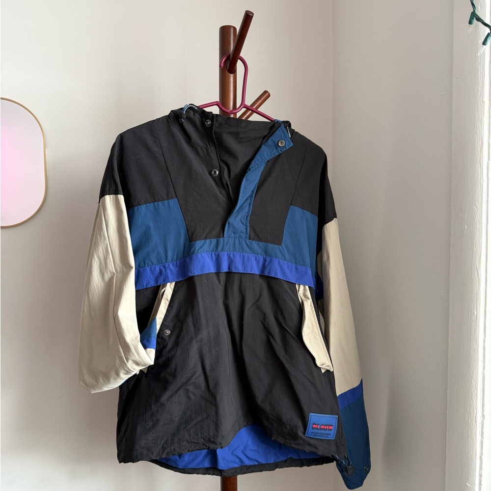 Scotch & Soda Blue and Black Hooded Jacket